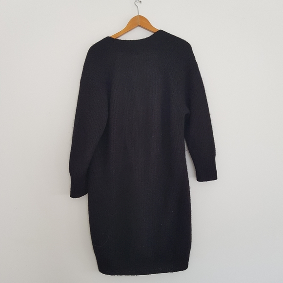 Uniqlo Long Cardigan Sweater Black S - Picture 2 of 5